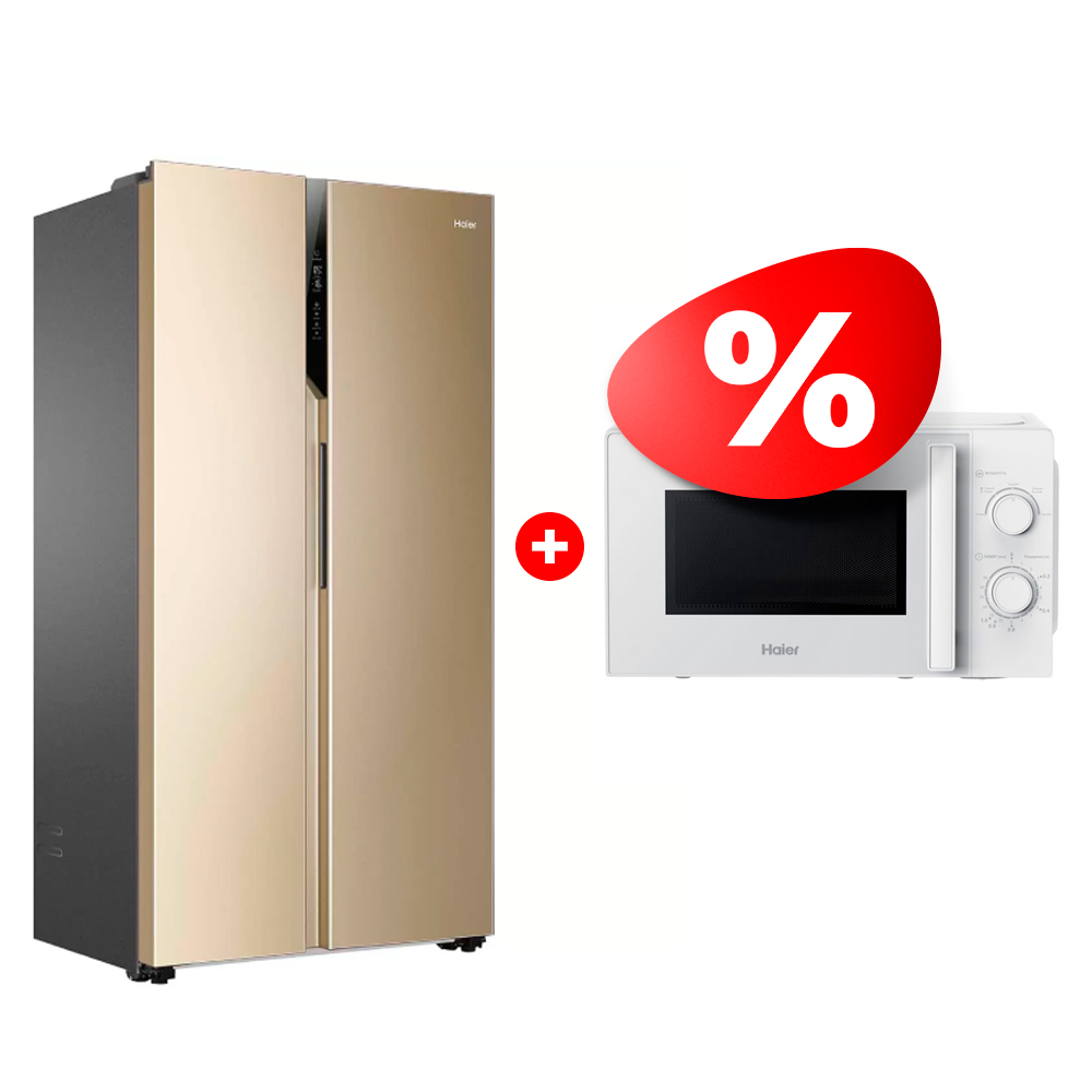 Комплект СВЧ-печь Haier HMB-MM207WA + Холодильник Haier HRF-541DG7RU 