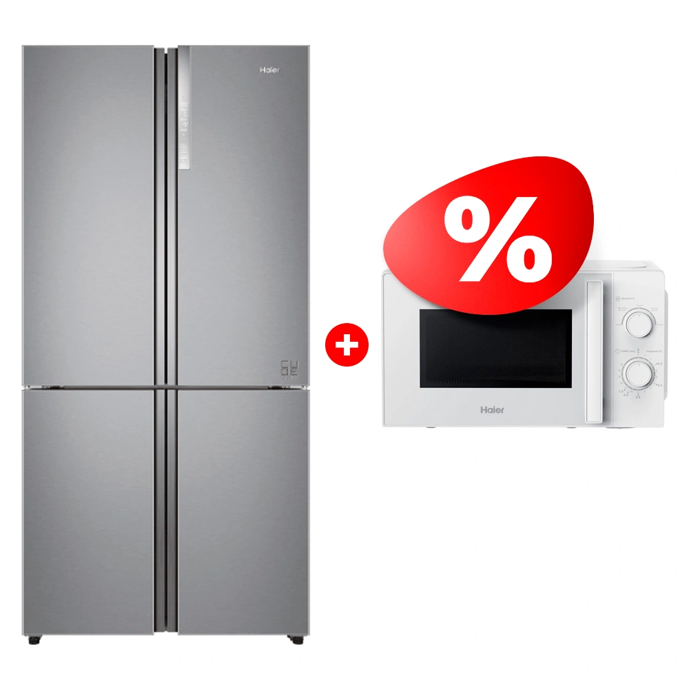 Жиынтық Haier микротолқынды пеші HMB-MM207WA + Haier тоңазытқышы HTF-610DM7RU 
