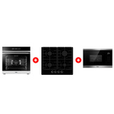 Комплект Встраиваемая микроволновая печь Haier HMX-BTG259X + Встраиваемый духовой шкаф Haier HOQ-F5AABX + Газовая варочная поверхность Haier HHX-G64CNB 