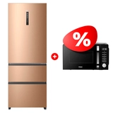 Жиынтық Haier микротолқынды пеші HMB-DM208BA + Haier тоңазытқышы A4F742CGG 