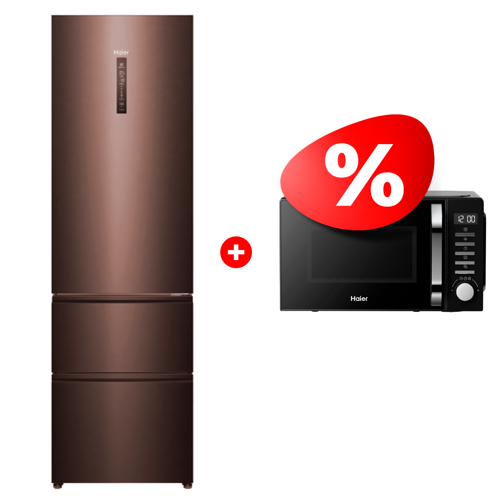 Комплект СВЧ-печь Haier HMB-DM208BA + Холодильник Haier A4F739CLBGU1 