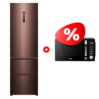 Комплект СВЧ-печь Haier HMB-DM208BA + Холодильник Haier A4F739CLBGU1 