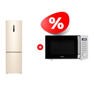 Жиынтық Микроволновая печь Haier HMB-DG208SA TD0045262 + Холодильник Haier C4F640CCGU1 