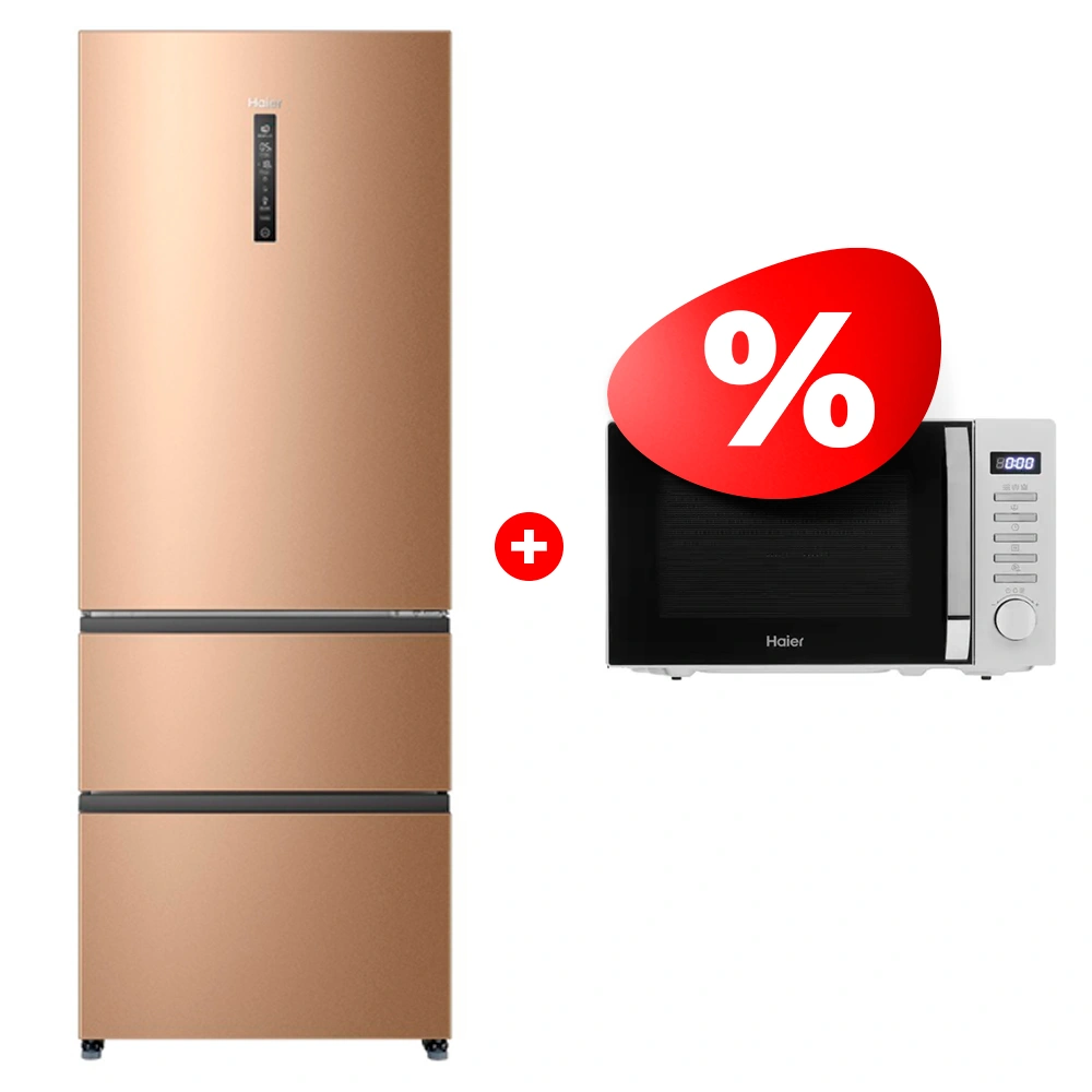 Жиынтық Микроволновая печь Haier HMB-DG208SA TD0045262 + Haier тоңазытқышы A4F742CGG 