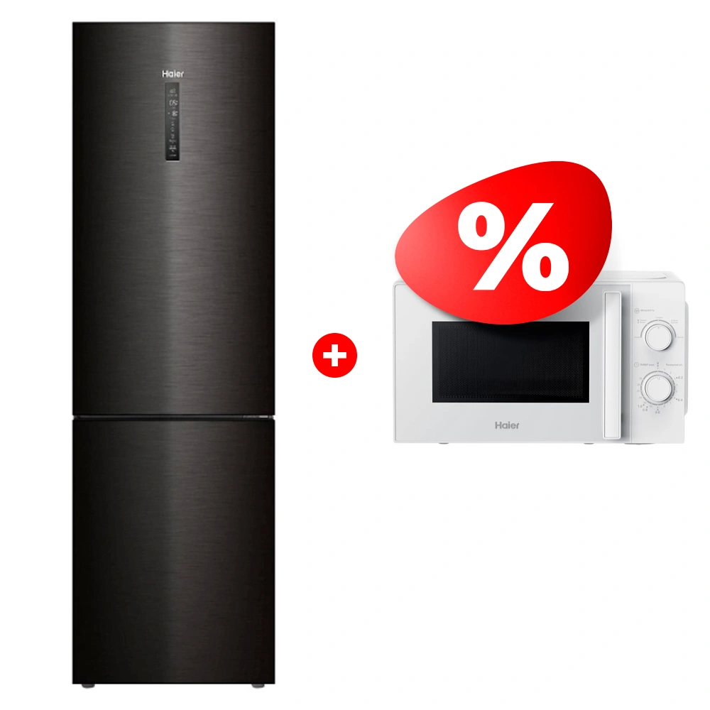 Жиынтық Haier микротолқынды пеші HMB-MM207WA + Haier тоңазытқышы C4F740CBXGU1 