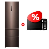 Комплект СВЧ-печь Haier HMB-DM208BA + Холодильник Haier A4F739CDBGU1 