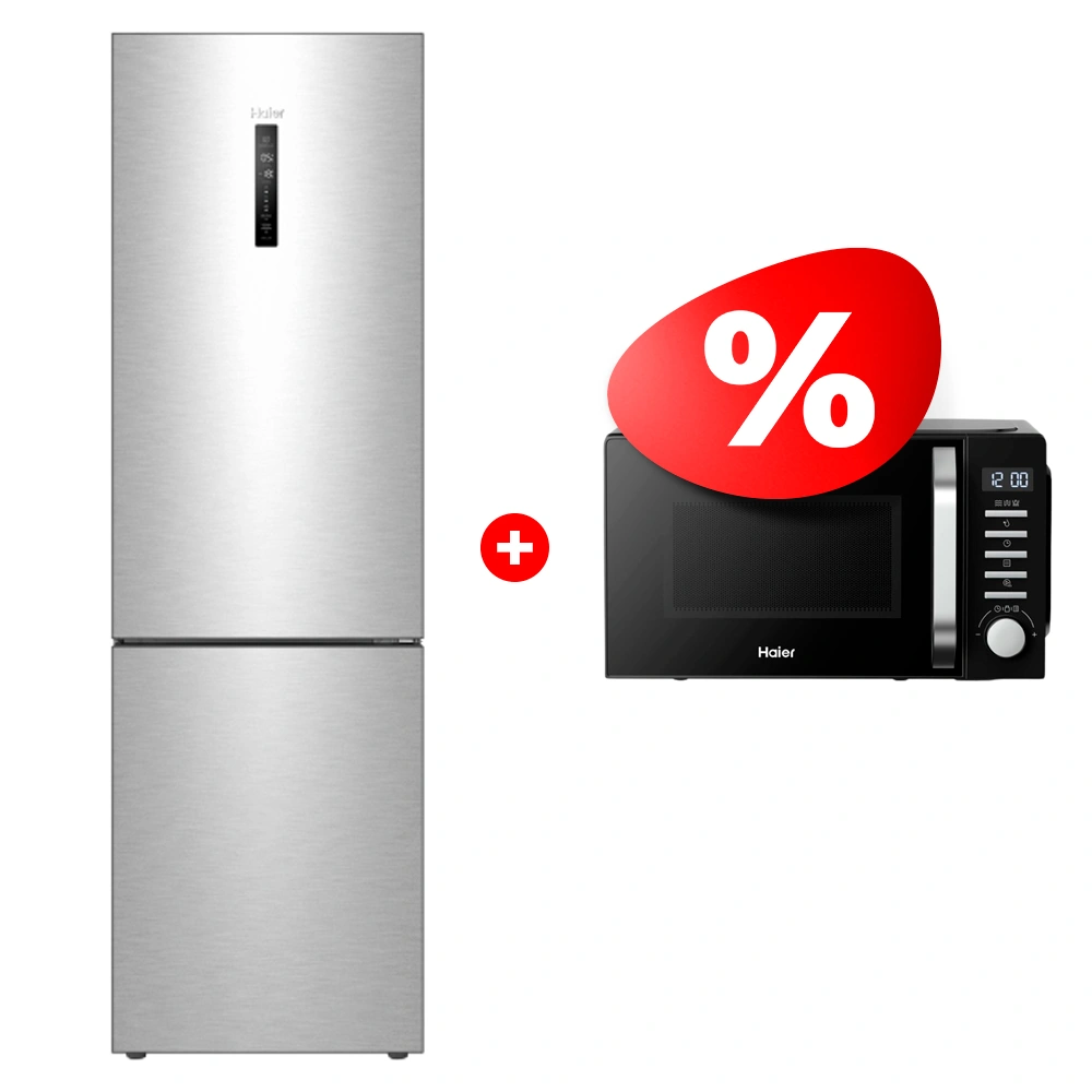 Жиынтық Микроволновая печь Haier HMB-DG208BA TD0045261 + Haier тоңазытқышы C4F640CXU1 