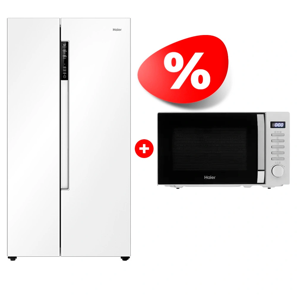 Комплект Микроволновая печь Haier HMB-DG208SA TD0045262 + Холодильник Haier HRF-522DW6RU 