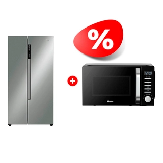 Комплект Микроволновая печь Haier HMB-DG208BA TD0045261 + Холодильник Haier HRF-522DS6RU 
