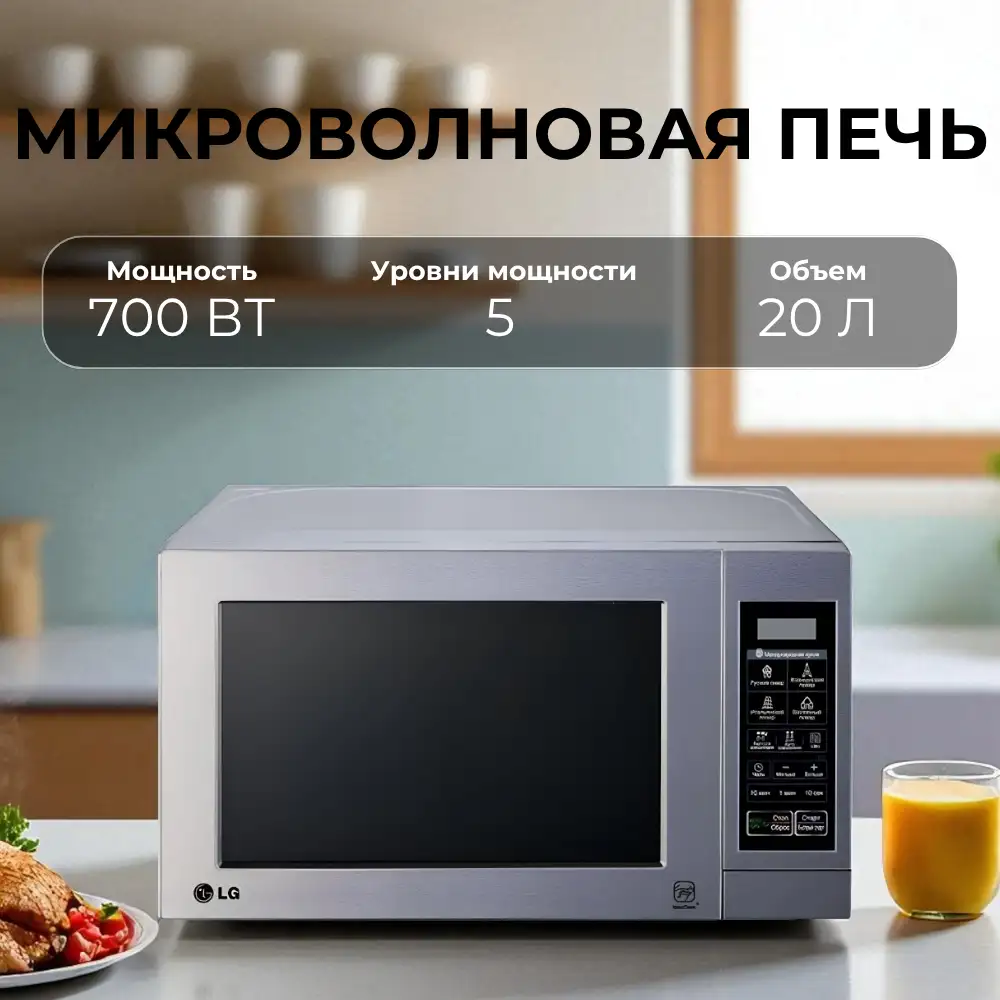 СВЧ-печь LG MS-2044V - фото 5