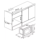Встраиваемая микроволновая печь Haier HMX-BTG207X - фото 7