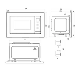 Встраиваемая микроволновая печь Haier HMX-BTG207X - фото 6