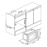 Встраиваемая микроволновая печь Haier HMX-BTG207W - фото 6