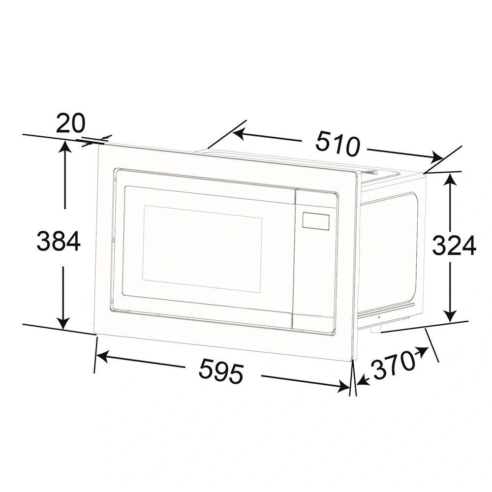 Встраиваемая микроволновая печь Haier HMX-BTG259LX - фото 6
