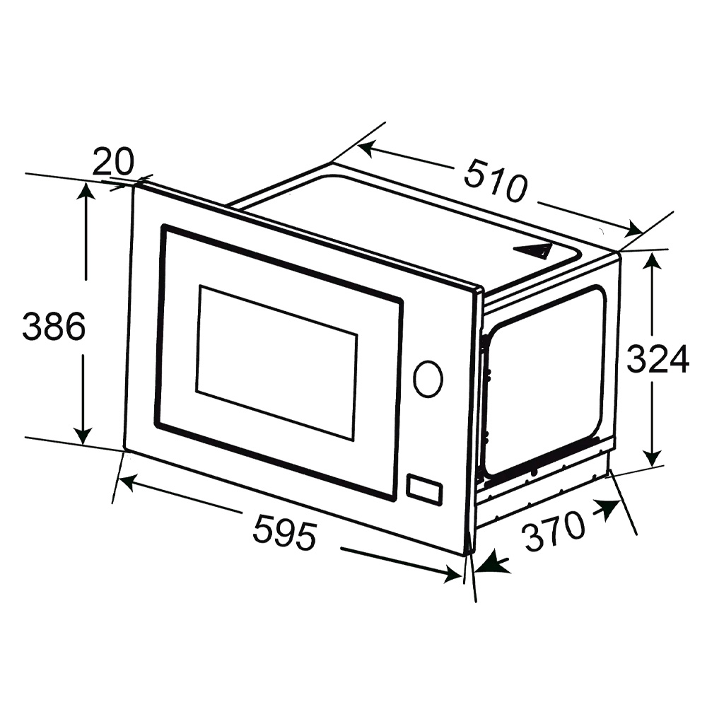 Haier кіріктірілетін микротолқынды пеші HMX-BPG259B - фото 6