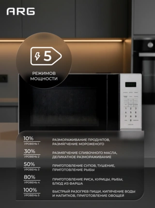 СВЧ-печь ARG EM720C2GO Black - фото 6