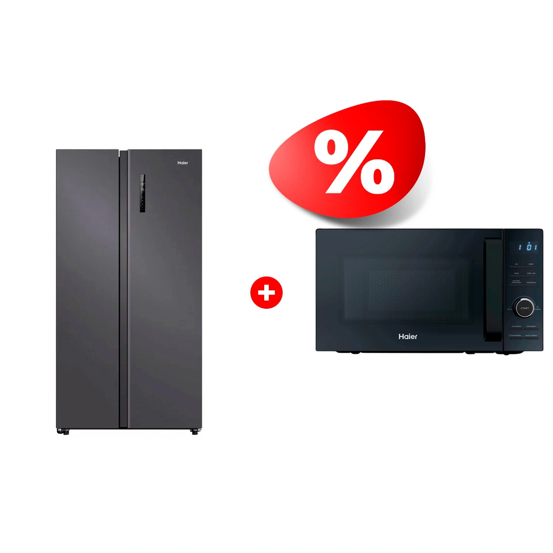 Жиынтық Haier микротолқынды пеші HMG-DG207BA TD0045532 + Haier тоңазытқышы HRF-600DM7RU 