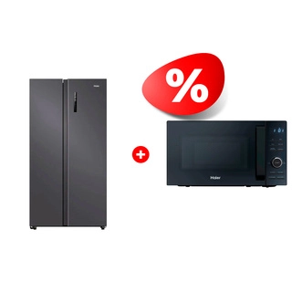 Комплект Микроволновая печь Haier HMG-DG207BA TD0045532 + Холодильник Haier HRF-600DM7RU
