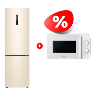 Комплект СВЧ-печь Haier HMB-MM207WA + Холодильник Haier C4F640CCGU1