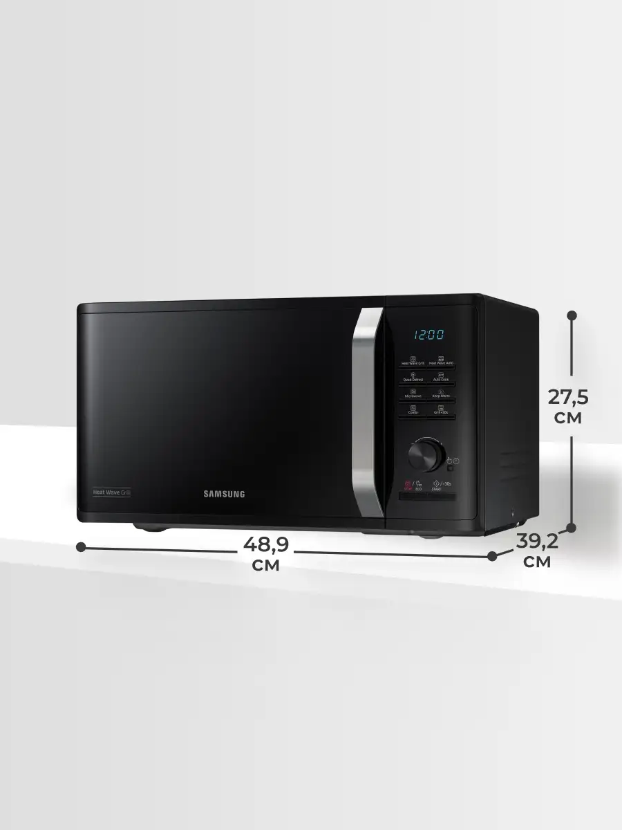 Samsung микротолқынды пеші MG23K3575AK/BW - фото 10