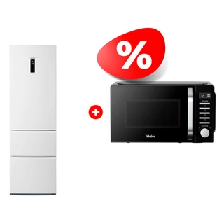 Комплект Микроволновая печь Haier HMB-DG208BA TD0045261 + Холодильник Haier A2F635CWMV
