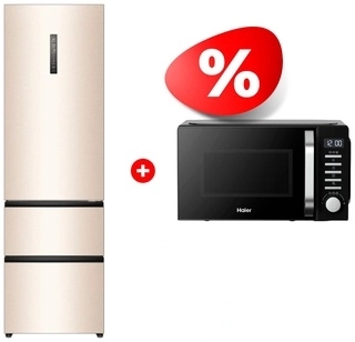 Комплект Микроволновая печь Haier HMB-DG208BA TD0045261 + Холодильник Haier A4F639CGGU1 