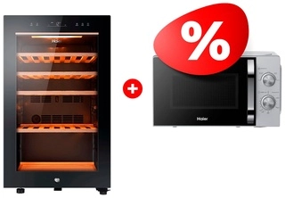 Комплект СВЧ-печь Haier HMB-MM208SA + Винный шкаф Haier FWC49GA 