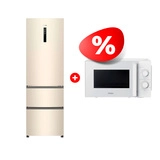 Жиынтық Haier микротолқынды пеші HMB-MM207WA + Haier тоңазытқышы A4F637CCMVU1 