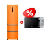 Комплект СВЧ-печь Haier HMB-MM208SA + Холодильник Haier A4F637COMVU1 