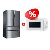 Комплект СВЧ-печь Haier HMB-MM207WA + Холодильник Haier HB25FSSAAARU 