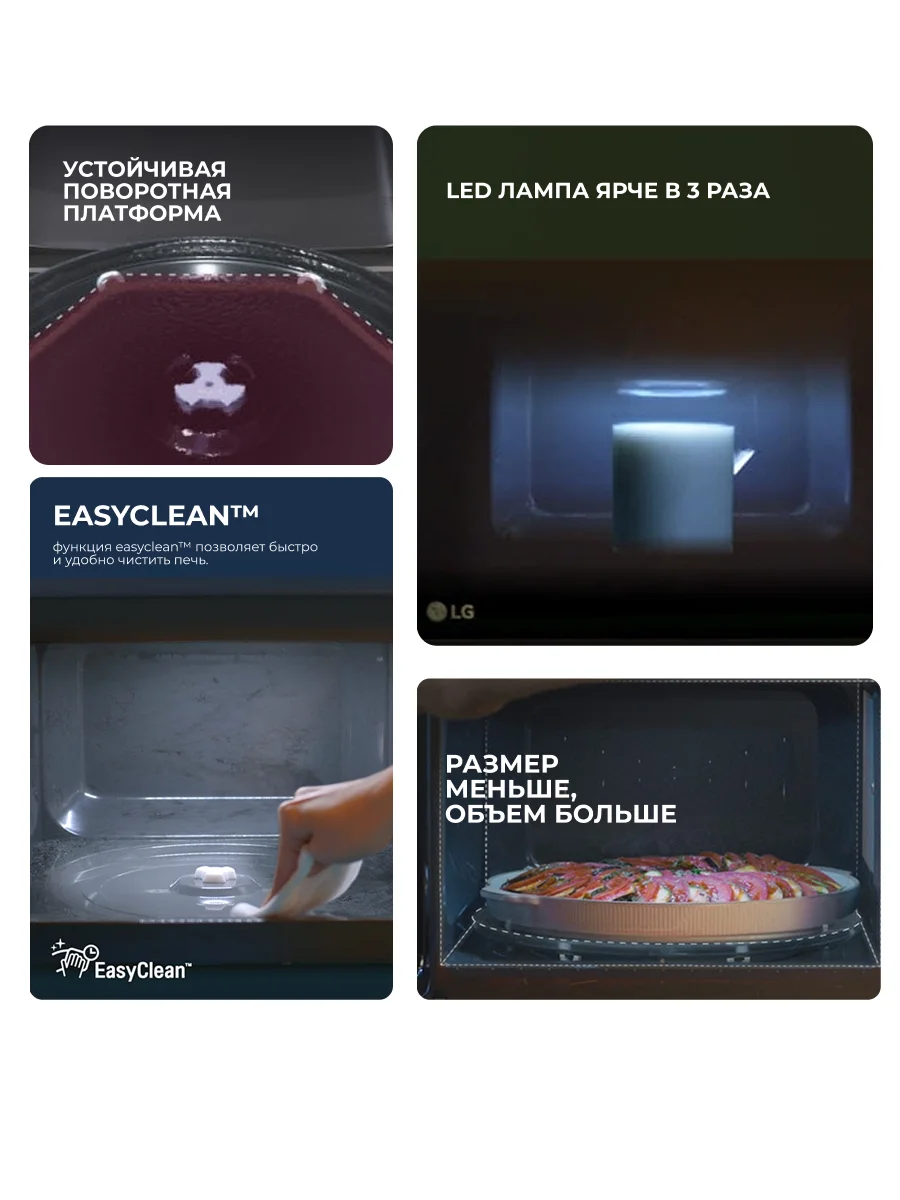 Микроволновая печь LG MS2535GIS - фото 8