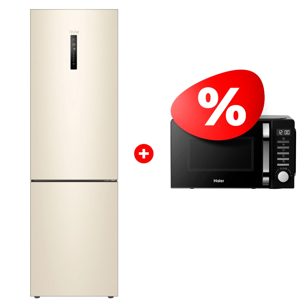 Жиынтық Haier микротолқынды пеші HMB-DM208BA + Холодильник Haier C4F640CCGU1 