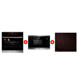 Комплект Встраиваемая микроволновая печь Haier HMX-BTG259X + Стеклокерамическая варочная поверхность Haier HHY-C64NVTB + Встраиваемый духовой шкаф Haier HOX-FP5RABX 