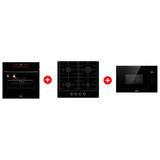 Комплект Встраиваемая микроволновая печь Haier HMX-BTG259B + Встраиваемый духовой шкаф Haier HOX-FP5RAGB + Газовая варочная поверхность Haier HHX-G64CNB 