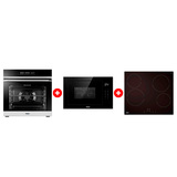 Комплект Встраиваемая микроволновая печь Haier HMX-BTG259B + Стеклокерамическая варочная поверхность Haier HHY-C64NVTB + Встраиваемый духовой шкаф Haier HOQ-F5AABX 