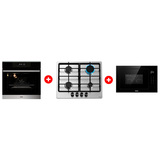 Комплект Встраиваемая микроволновая печь Haier HMX-BTG259B + Встраиваемый духовой шкаф Haier HOX-FP3ABX + Газовая варочная поверхность Haier HHX-M64CNX 