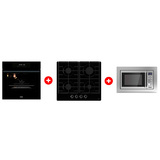 Комплект Встраиваемая микроволновая печь Haier HMX-BDG259LX + Встраиваемый духовой шкаф Haier HOX-FP3AGB + Газовая варочная поверхность Haier HHX-G64CNB 