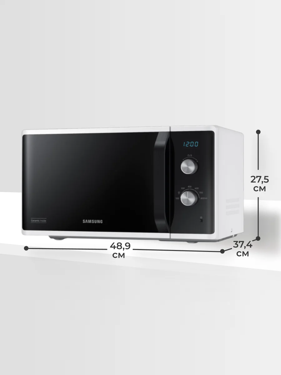 СВЧ-печь Samsung MS23K3614AW/BW - фото 6