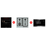 Комплект Встраиваемая микроволновая печь Haier HMX-BTG259X + Встраиваемый духовой шкаф Haier HOX-FP5RAGB + Газовая варочная поверхность Haier HHX-M64CWFX 