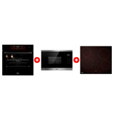 Жиынтық Haier  кіріктірілетін микротолқынды пеші HMX-BTG259X + Стеклокерамическая варочная поверхность Haier HHY-C64NVTB + Haier кіріктірілетін тұмша шкафы HOX-FP5RAGB 