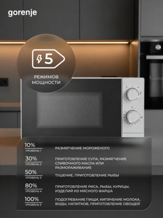 СВЧ-печь Gorenje MO20CE1W5