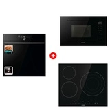 Комплект Встраиваемая микроволновая печь Gorenje BM201M2BG + Стеклокерамическая варочная панель Gorenje ECT632BSCE + Встраиваемый духовой шкаф Gorenje GO66E PIZZA350C 