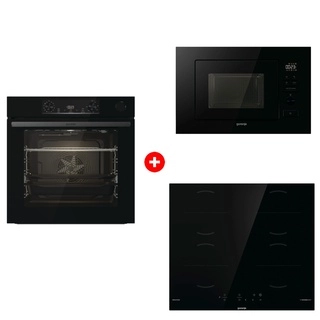 Комплект Встраиваемая микроволновая печь Gorenje BM201M2BG + Встраиваемый духовой шкаф Gorenje BSA6737E15BG + Индукционная поверхность Gorenje GI6401BSCE 