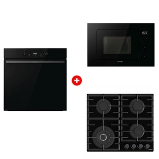 Комплект Встраиваемая микроволновая печь Gorenje BM201M2BG + Духовой шкаф Gorenje BOS6737E20FBG + Встраиваемая варочная панель Газ Gorenje GTW641BHF 
