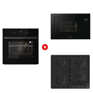 Жиынтық Встраиваемая микроволновая печь Gorenje BM251M2BG + Встраиваемый духовой шкаф Gorenje BO6737E02NBG + Встраиваемая варочная панель Gorenje G641BHF 
