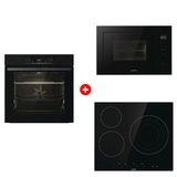 Комплект Встраиваемая микроволновая печь Gorenje BM251M2BG + Стеклокерамическая варочная панель Gorenje ECT632BSCE + Встраиваемый духовой шкаф Gorenje BOS6737E06B 