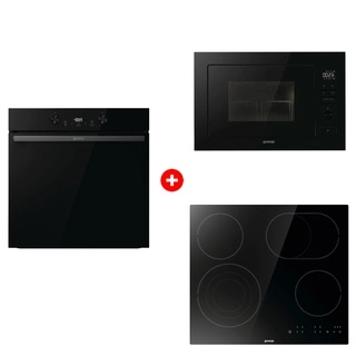 Комплект Встраиваемая микроволновая печь Gorenje BM251M2BG + Стеклокерамическая варочная панель Gorenje ECT646BSCE + Духовой шкаф Gorenje BOS6737E20FBG 