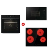 Комплект Встраиваемая микроволновая печь Gorenje BM251M2BG + Стеклокерамическая варочная панель Gorenje ECT64BSCE + Встраиваемый духовой шкаф Gorenje BOS6737E06B 