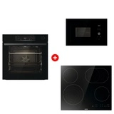 Комплект Встраиваемая микроволновая печь Gorenje BM201AG1BG + Стеклокерамическая варочная панель Gorenje ECT646BSCE + Встраиваемый духовой шкаф Gorenje BSA6737E15BG 