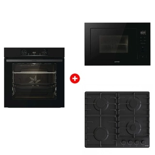Комплект Встраиваемая микроволновая печь Gorenje BM251M2BG + Встраиваемый духовой шкаф Gorenje BOS6737E06B + Встраиваемая варочная панель Gorenje G641BHF 